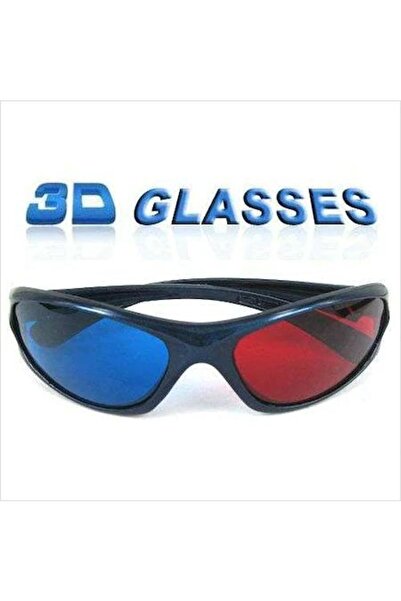abnturk 2 ADET ÜÇBOYUTLU 3D GÖZLÜK RED-CYAN,KIRMIZI MAVİ 3 BOYUTLU GÖZLÜK