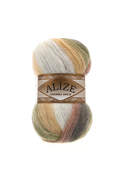 Alize 5 Pieces Angora Gold Batik 1893 20% Wool - 80% Acrylic / 100 Gr - 550 m Color:1893