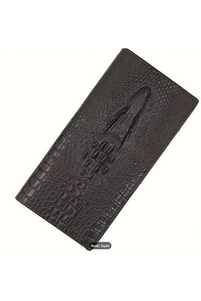 Dgt Luxury Crocodile Themed Vegan, Multi-Compartment, Collectible, Gift Men's Wallet