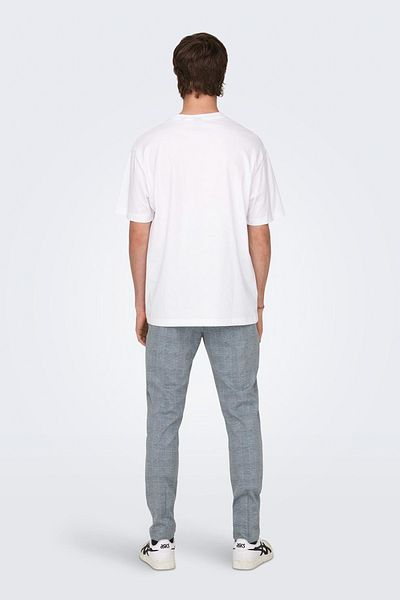 Only & Sons Onsfred Life Rlx Ss Tee - Λευκό ανδρικό κοντομάνικο μπλουζάκι