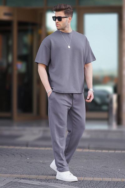 Madmext Smoked Oversize rövid ujjú tréningruha szett 5954