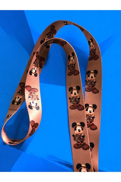 Staffy Safari Mickey Themed Collar Rope and Card Holder