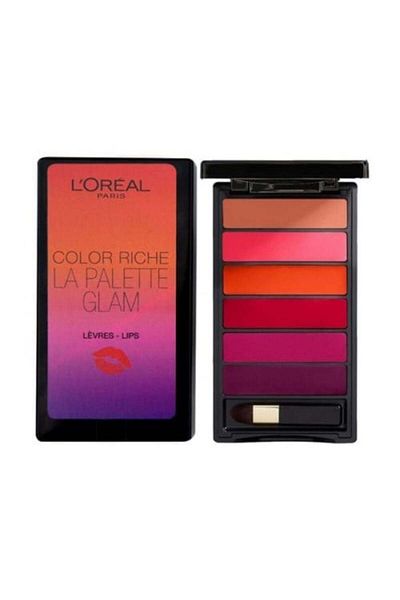 L'Oreal Paris Loreal Color Riche La Palette Glam Lips παλέτα με 6 κραγιόν