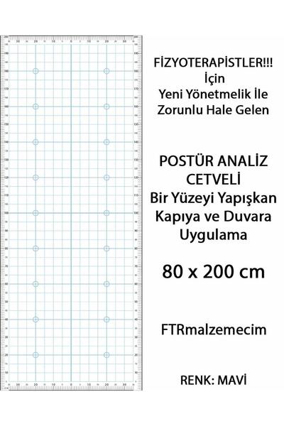 FTRMALZEMECİM Postür Analiz Cetveli Yapışkanlı | Duruş ve Omurga Değerlendirm...