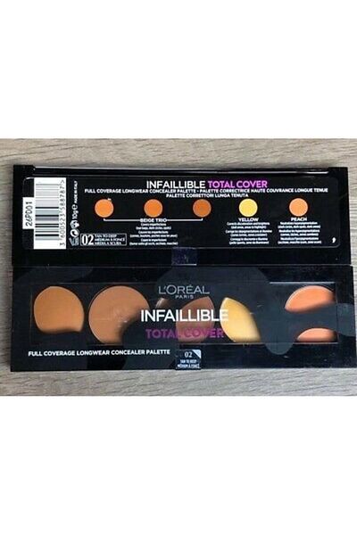 L'Oreal Paris Paleta Corectoare Loreal Total Cover Concealer Palette, Nuanta 02 Tan To Deep