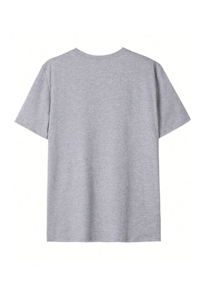 Revasser Unisex Erkek/Kadın MILANO Özel Baskılı Oversize Pamuklu Bisiklet Yaka T-Shirt