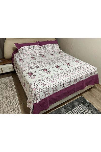 ASL HOME Double Personal Battal Size Bed Cover (Pi̇ke)