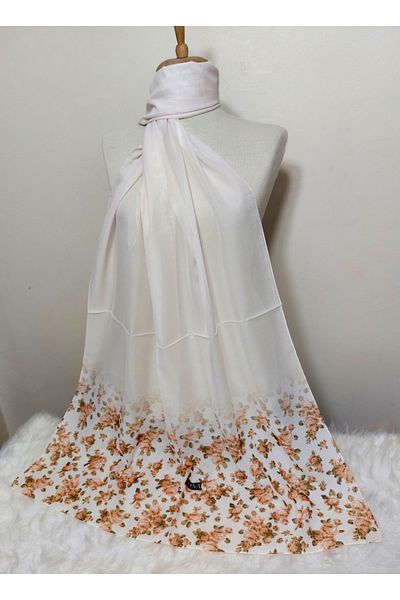 REMOMODA Model floral de șal din șifon cu model