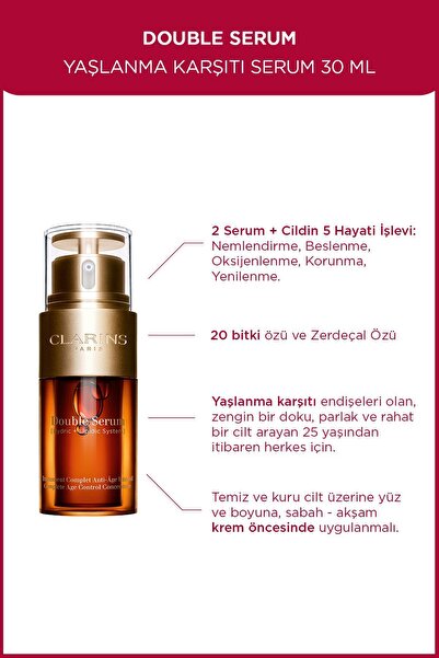 clarins paris Kırışıklık ve Yaşlanma Karşıtı Ciltleri Sıkılaştırıcı ve Canlan...