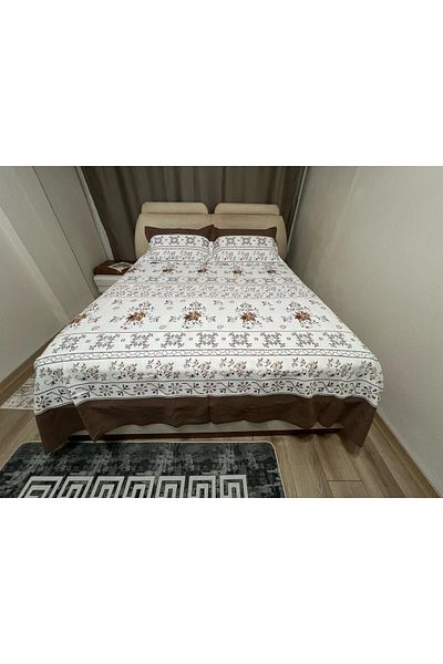 ASL HOME Double Personal Battal Size Bed Cover (Pi̇ke)