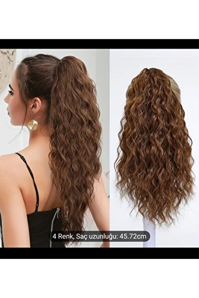 Handmade At kuyrugu tokali pratik saçlar ısıya dayanıklı 1.sinif fiber