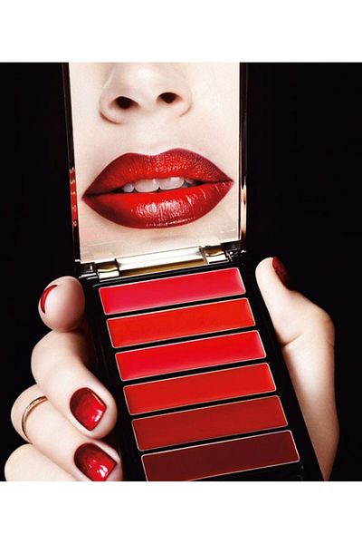 L'Oreal Paris Paleta rtěnek Loreal Color Riche, La Palette, červená, 6 odstínů