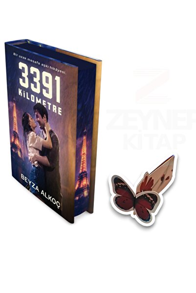 İndigo Kitap 3391 Kilometre Film Özel Baskı(CİLTLİ) ve Özel Tasarım Kelebek A...