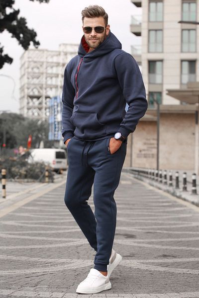 Madmext Σετ ανδρικής φόρμας Navy Blue 5634