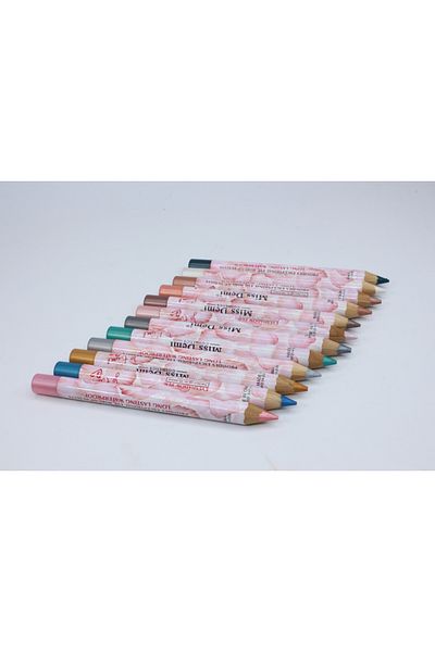 Makeup Σετ 12 creioane ochi αδιάβροχο, Miss Demi, Je T'aime