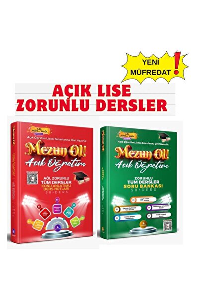 Liyakat Yayınları Açık Lise Tüm Zorunlu Dersler Soru Bankası | Konu Anlatımı ...