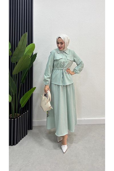 HB MODA COLLECTİON Σετ Hijab Φούστα