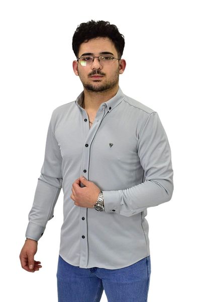 ROBALLİ Ανδρικό μακρυμάνικο πουκάμισο Silim Fit BGL-ST04484