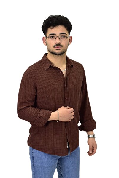 Raymons Ανδρικό μακρυμάνικο πουκάμισο Silim Fit G5005 BGL-ST04494