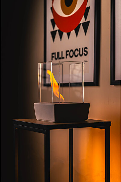 TABART PURE-Fire v.6 Beton Şömine + 1 Litre Tabart Fire Şömine Yakıtı