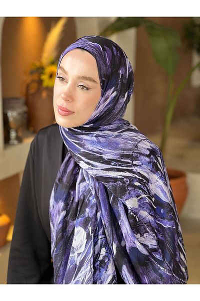 Modakaşmir نمط جدارية شال الخيزران