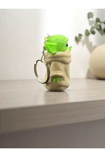Katmanist Baby Yoda Keychain Grogu Keychain Light Color