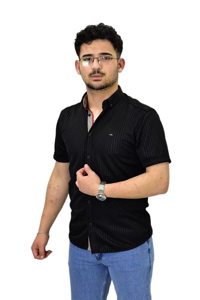 ROBALLİ Мъжка спортна риза с къс ръкав Slim Fit BGL-ST04480