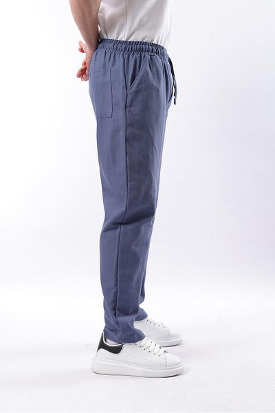 Madmext Indigo Fit Cut Men's Trousers E6558