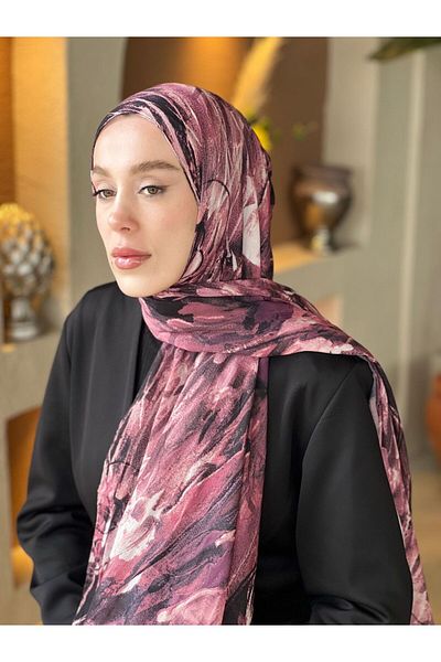 Modakaşmir نمط جدارية شال الخيزران