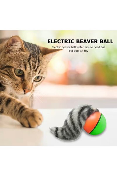 BGA Cat Dog Rotating Ferret Tail Toy