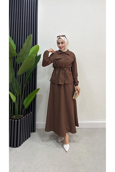 HB MODA COLLECTİON Σετ Hijab Φούστα