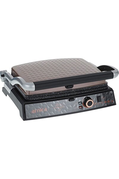ARNİKA Diamond Granit Izgaralı Tost Makinesi Rose