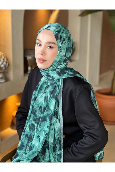 Modakaşmir Loop Pattern Bamboo Shawl