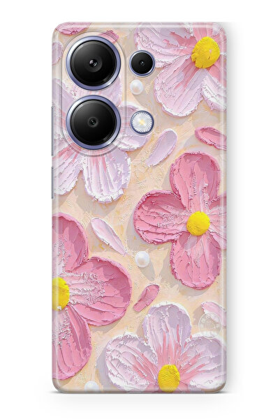 moonset Xiaomi Redmi Note 13 Pro 4G Uyumlu Pastel Çiçek Tasarımlı Baskılı Şef...