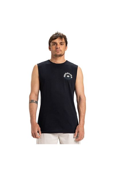 Quiksilver Αρχική Summer Road Muscle Ανδρικό μαύρο μπλουζάκι Ανδρικό μπλουζάκι Eqyzt08029