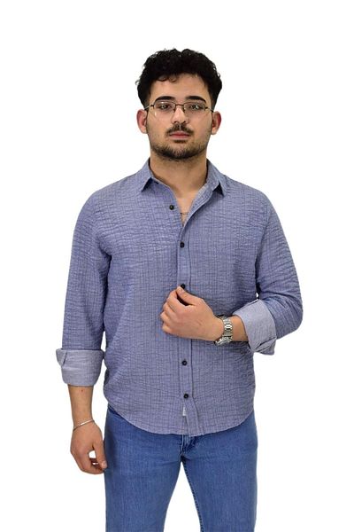 Raymons Cămașă sport cu mânecă lungă Silim Fit pentru bărbați G5011 BGL-ST04495