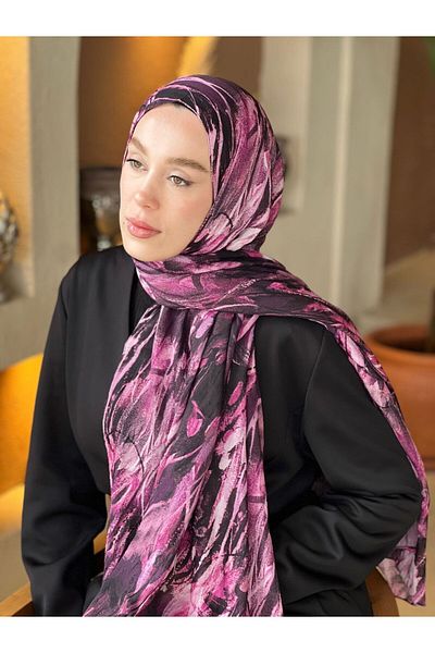 Modakaşmir Mural Pattern Bamboo Shawl