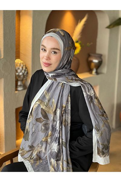 Modakaşmir Şal din bambus cu model Carla