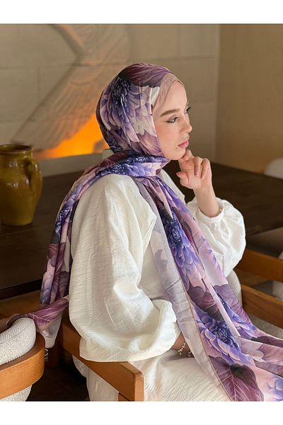 Modakaşmir Hydrangea Pattern Lina Shawl