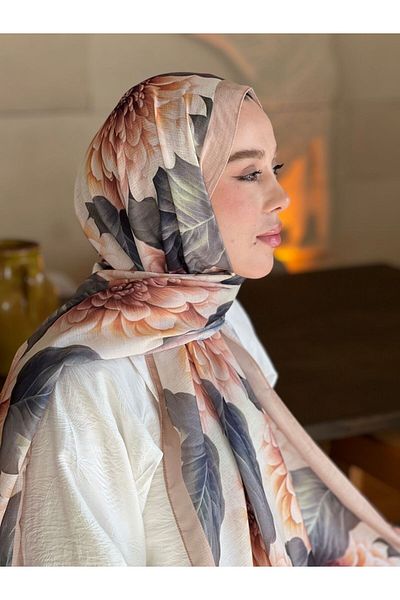 Modakaşmir Hydrangea Pattern Lina Shawl