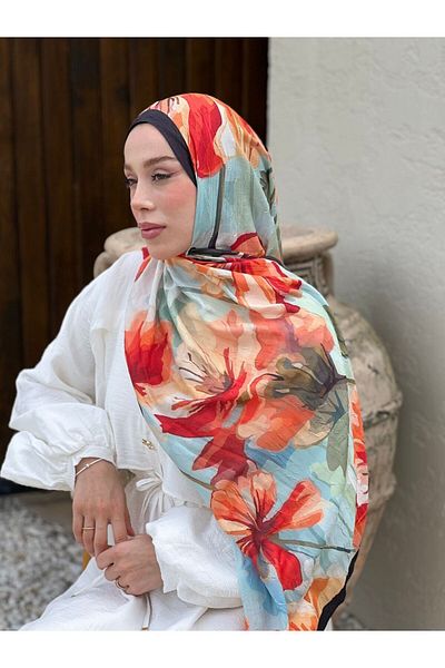 Modakaşmir شال من الخيزران بنمط رابسودي