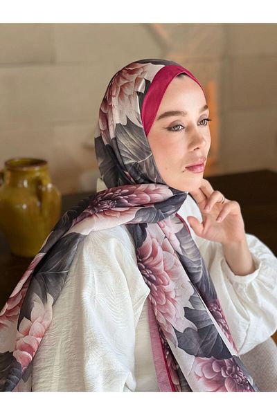 Modakaşmir Hydrangea Pattern Lina Shawl
