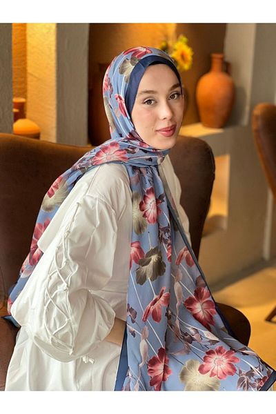 Modakaşmir Σάλι Lina με σχέδιο Fiori