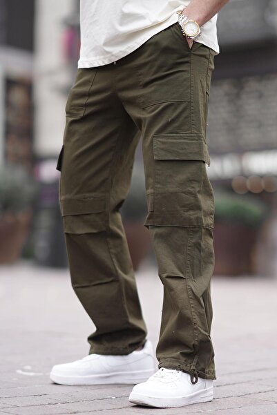 Madmext Ανδρικό παντελόνι με φαρδιά πόδι Cargo Pocket 6826