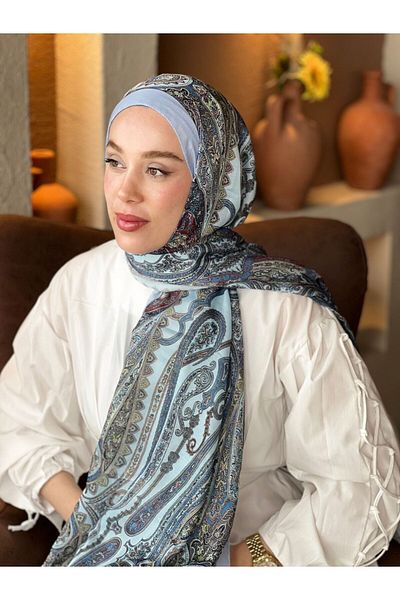 Modakaşmir Aden Pattern Cotton Shawl