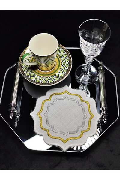 Nakıs bahcesi 6 قطع مناديل تقديم القهوة، منديل الكوكتيل