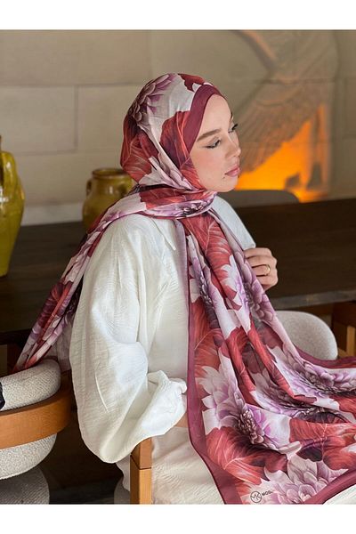 Modakaşmir Hydrangea Pattern Lina Shawl