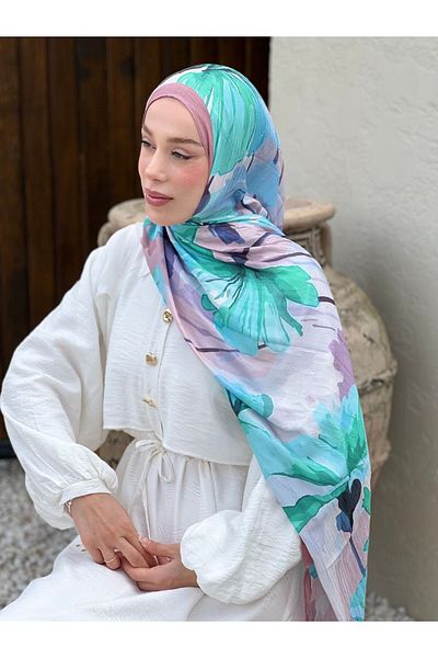 Modakaşmir شال من الخيزران بنمط رابسودي