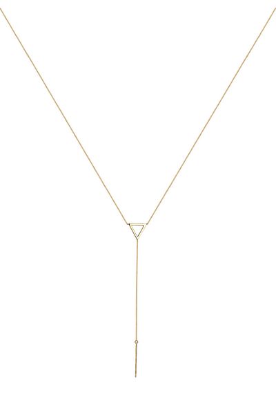 ELLI Necklace Necklace Y-chain Triangle 925 Sterling Silver