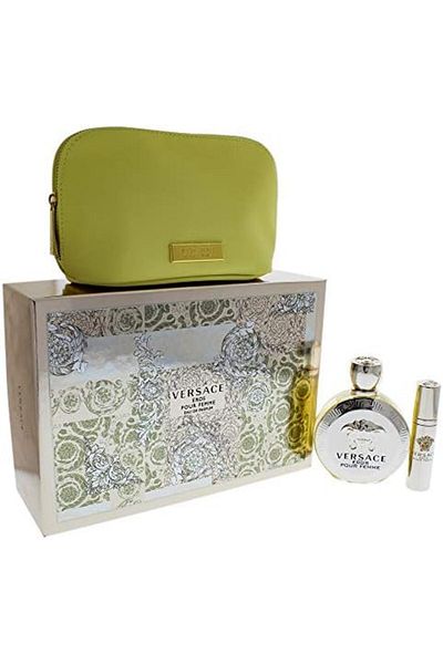 Versace Eros Pour Femme Perfume Set for Women - 3 Pieces, 110ml